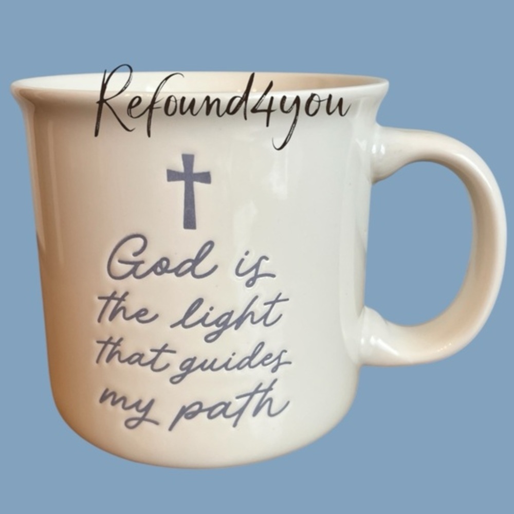 Gibson - ‘God is the Light’ double sided Ceramic Mug. NWT. Firm!